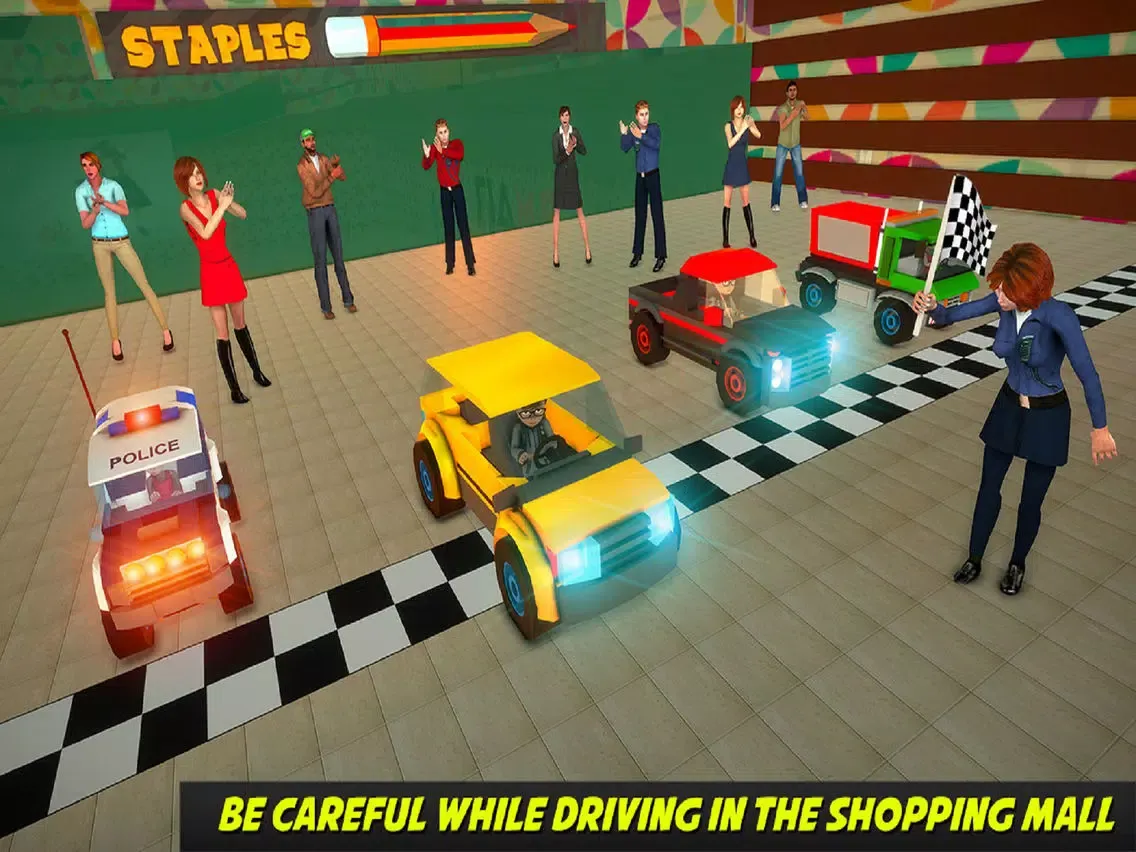 shopping mall toy car racing iPad 应用截图