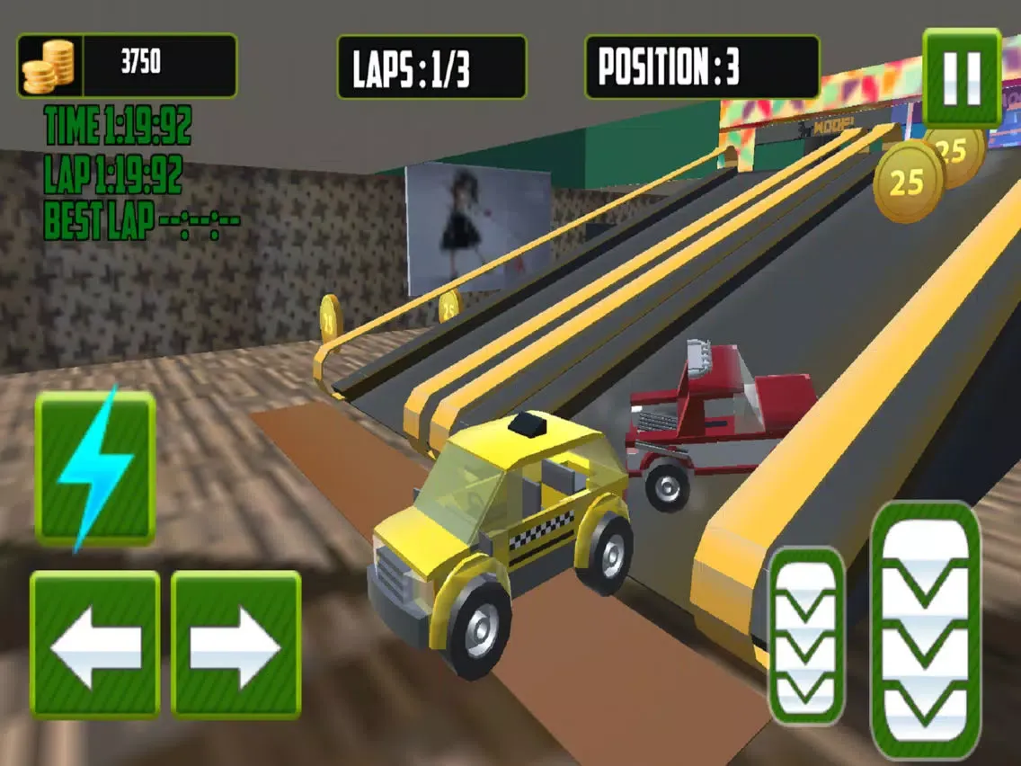 shopping mall toy car racing iPad 应用截图