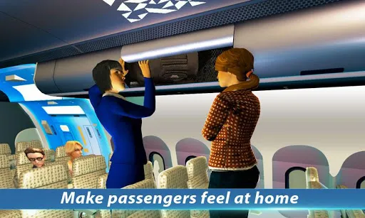 Airhostess Flight Pilot 3D Sim स्क्रीनशॉट