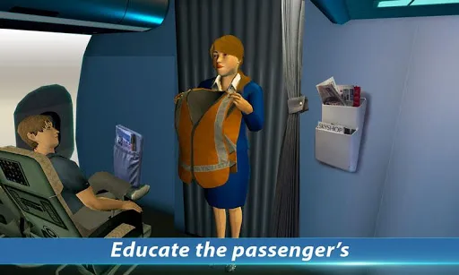 Airhostess Flight Pilot 3D Sim स्क्रीनशॉट