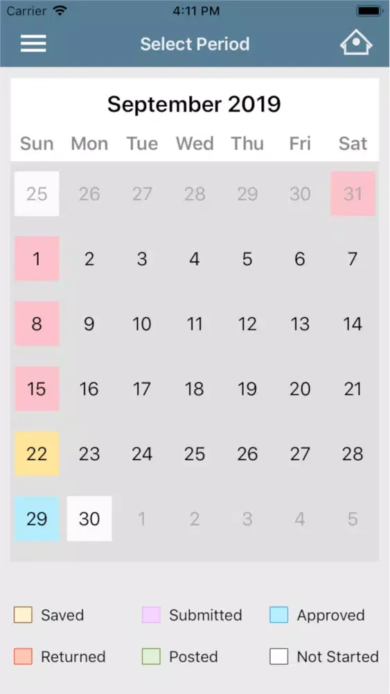 WrkPlan Timesheet Screenshots