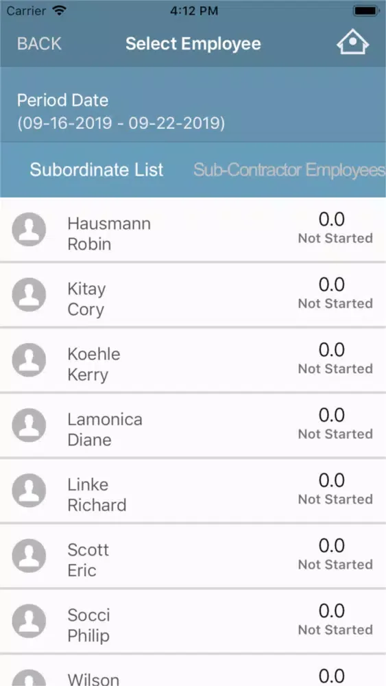 WrkPlan Timesheet Screenshots