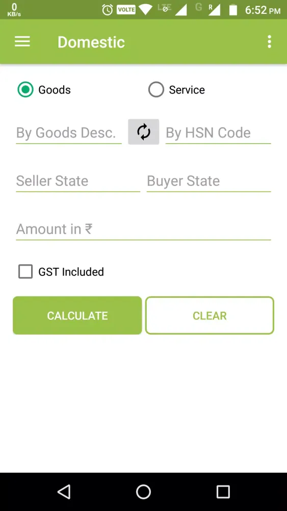 GST Rate Finder and Calculator應用截圖