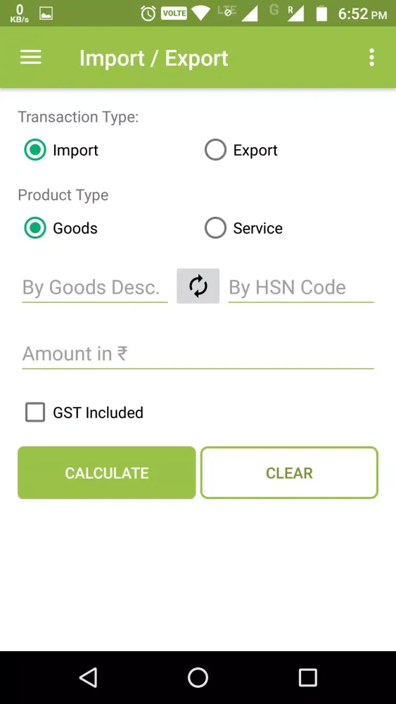 GST Rate Finder and Calculator應用截圖