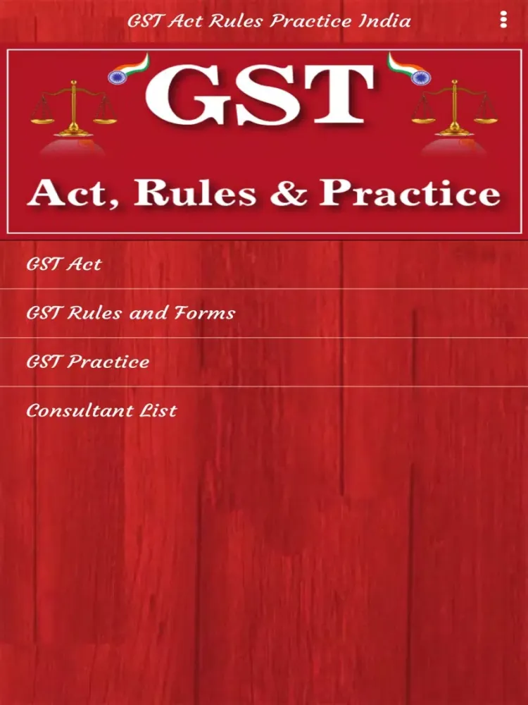 Zrzuty ekranu GST Act Rules Practice India iPad 