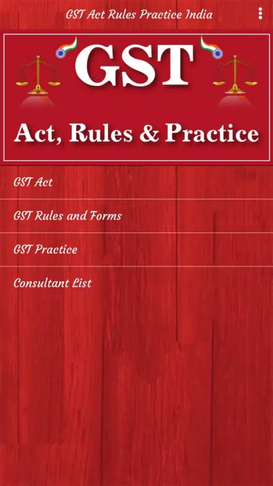 Zrzuty ekranu GST Act Rules Practice India
