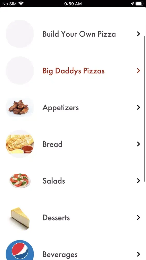 Ảnh chụp màn hình của Big Daddy's Pizza - Wadsworth