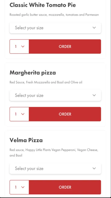 Capturas de tela do Caliente Pizza