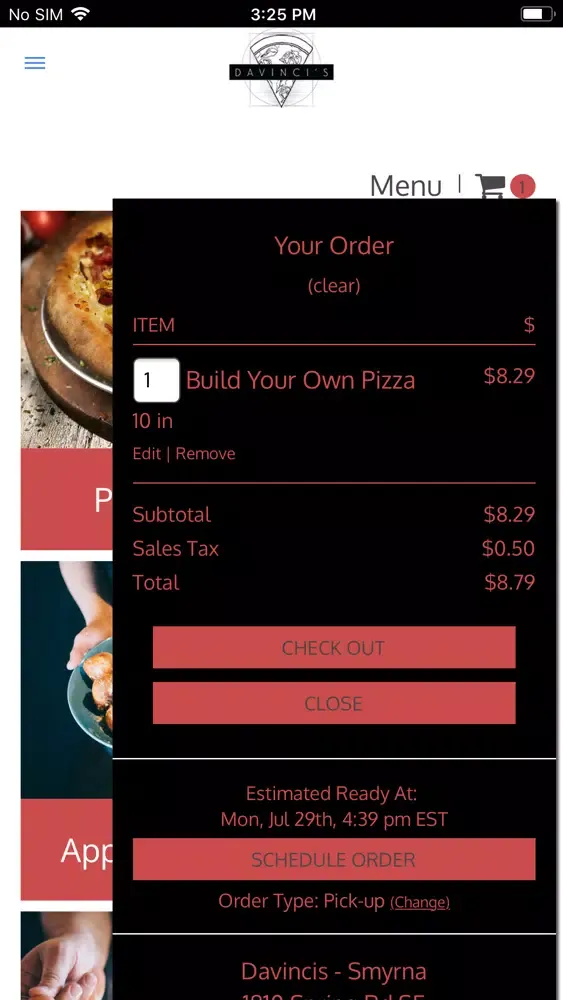 DaVinci's Pizza Online應用截圖