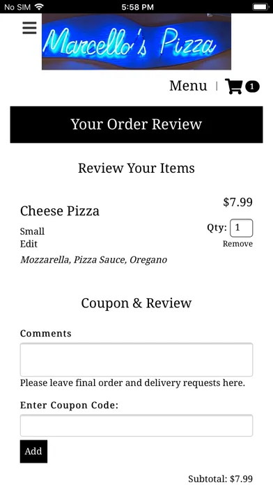 Marcello's Pizza應用截圖