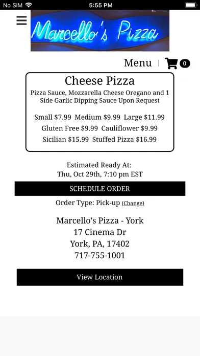 Marcello's Pizza應用截圖