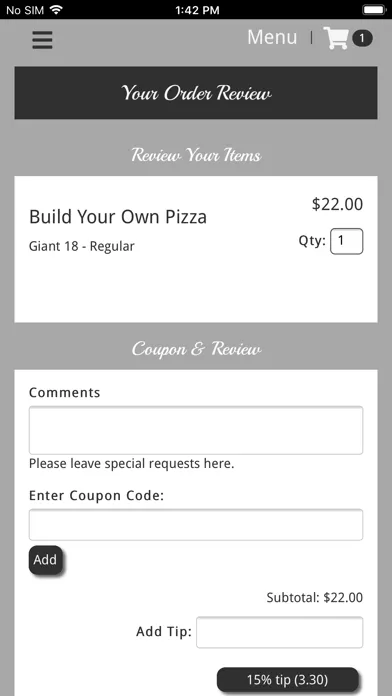 Papa Joes Pizza Ekran Görüntüleri