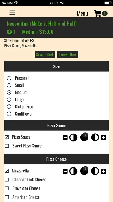 Unida Pizza 스크린샷