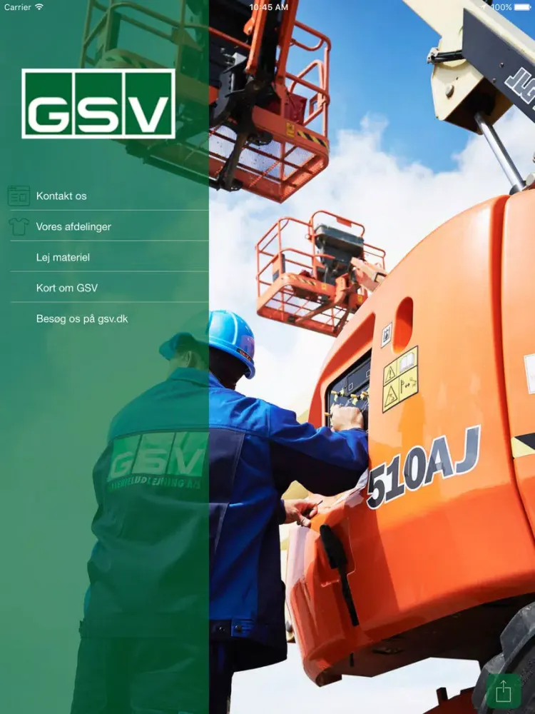 GSV Materieludlejning iPad  Ekran Görüntüleri