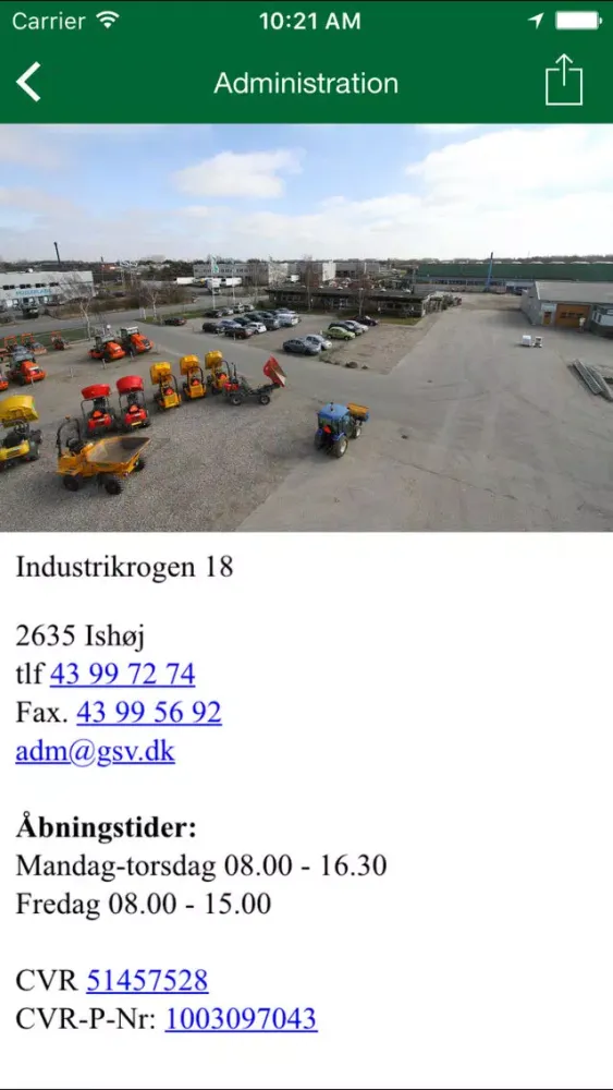 GSV Materieludlejning Ekran Görüntüleri