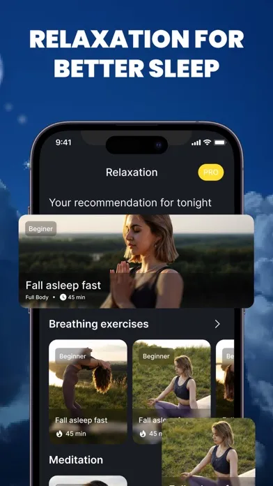 Sleep Tracker & Meditation سکرین شاٹس