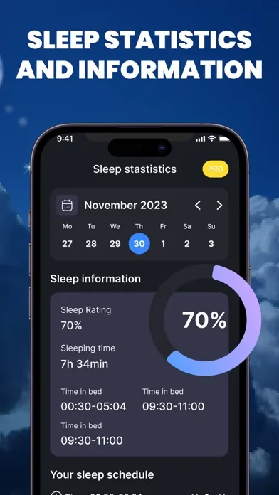 Sleep Tracker & Meditation سکرین شاٹس