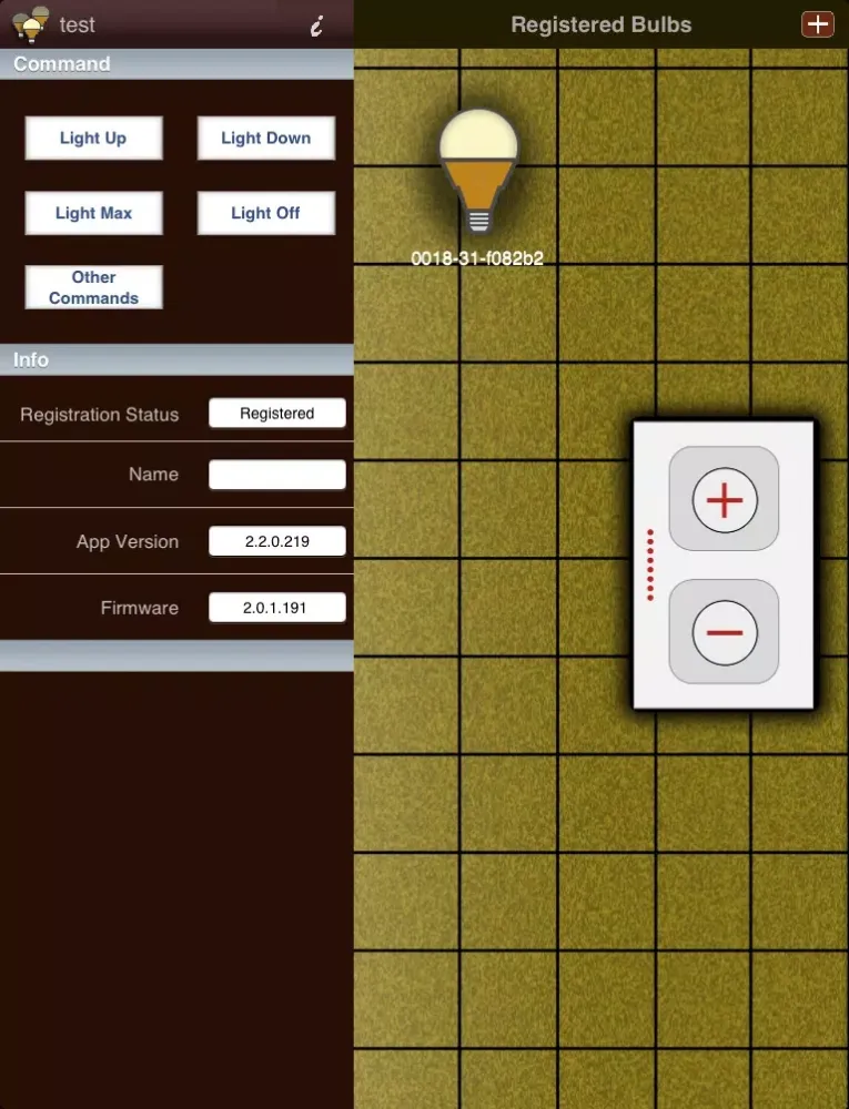 Capturas de tela do BTSmart Bulb iPad 