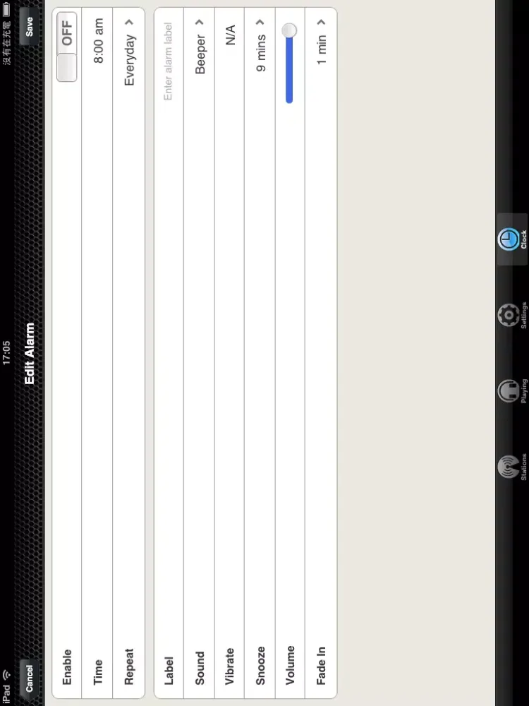 Capturas de tela do Alarm Clock + Radio HD iPad 
