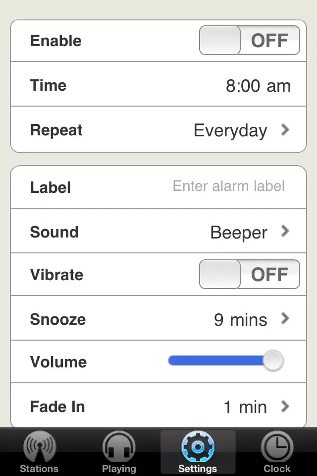 Capturas de tela do Alarm Clock + Radio HD