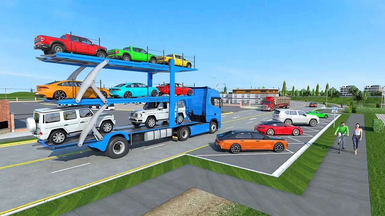 Cars Transporter Truck Games應用截圖
