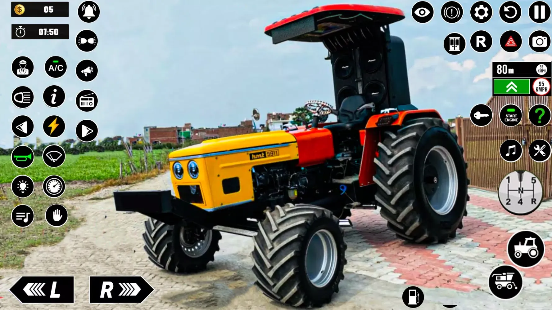 Indian Farming Tractor Games应用截图