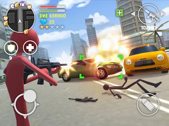 ภาพหน้าจอของ Grand Stickman Assault V iPad 