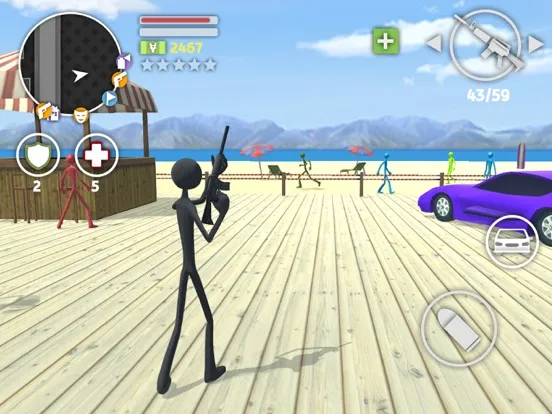 ภาพหน้าจอของ Grand Stickman Assault V iPad 