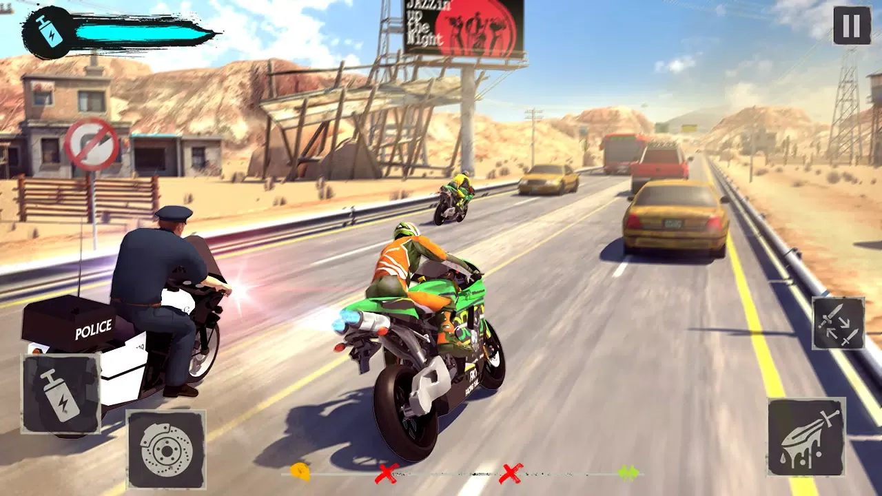 Screenshot di Crazy Bike War Bike Rider Game