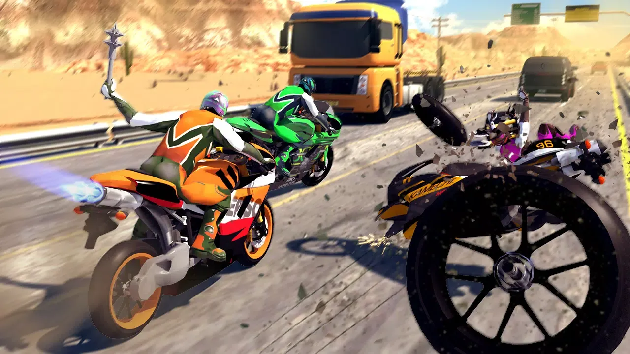 Screenshot di Crazy Bike War Bike Rider Game