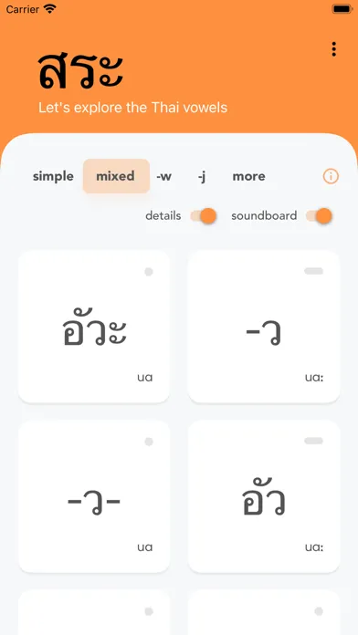 Capturas de pantalla de Vowel Explorer - Thai