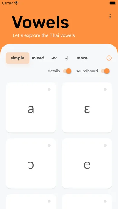 Capturas de pantalla de Vowel Explorer - Thai