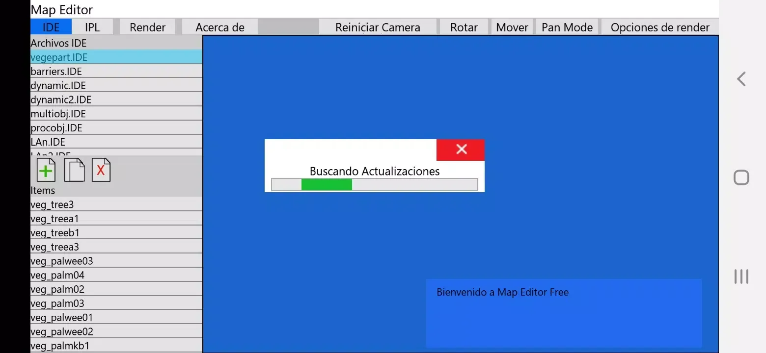 Screenshot di Map editor