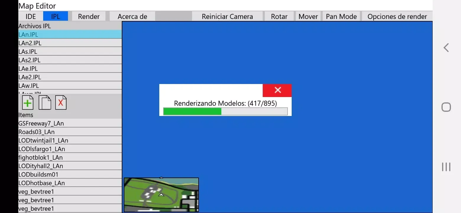 Screenshot di Map editor
