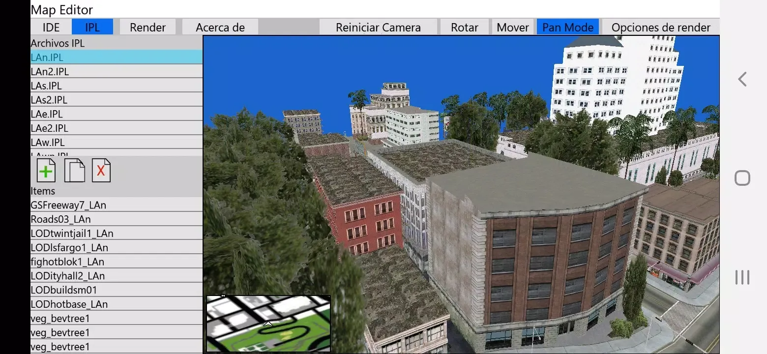 Screenshot di Map editor