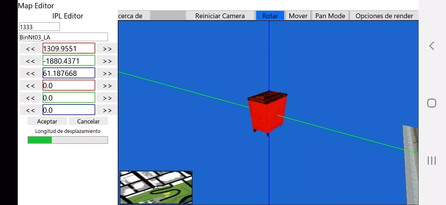 Screenshot di Map editor