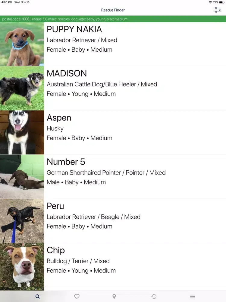 Rescue Finder: Adopt a Pet iPad  سکرین شاٹس