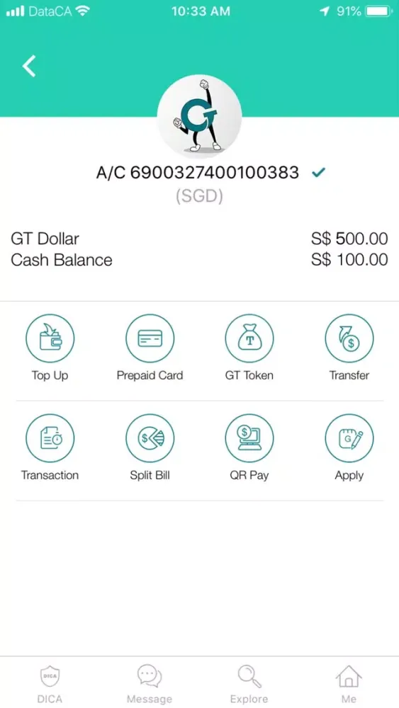 GT Dollar App Screenshots