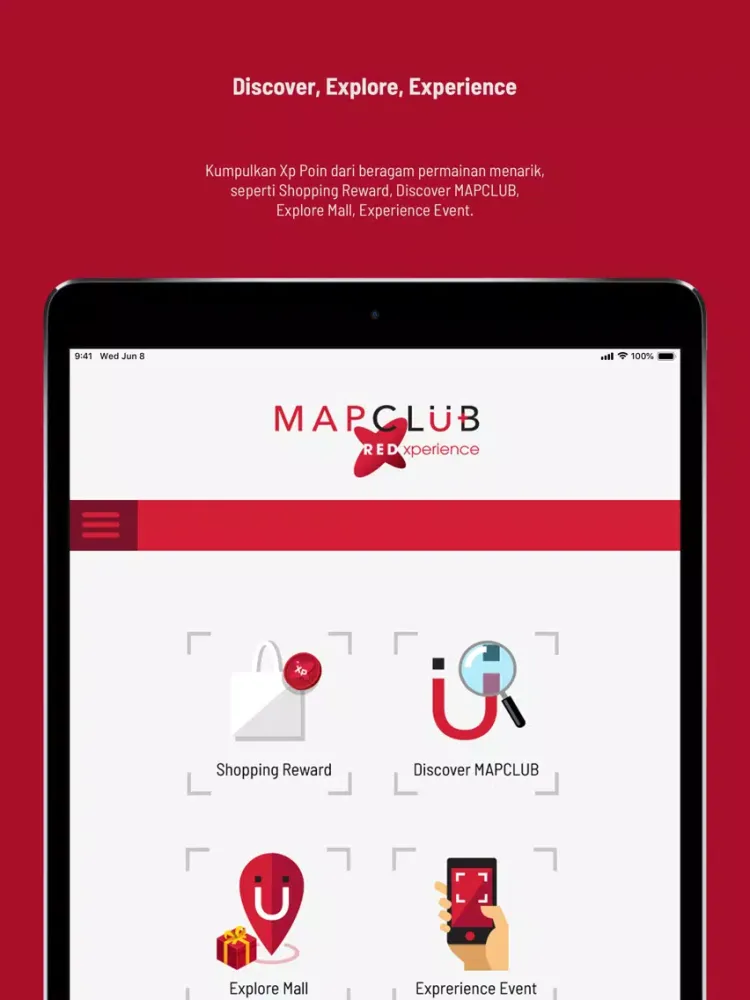 ภาพหน้าจอของ MAPCLUB REDxperience iPad 
