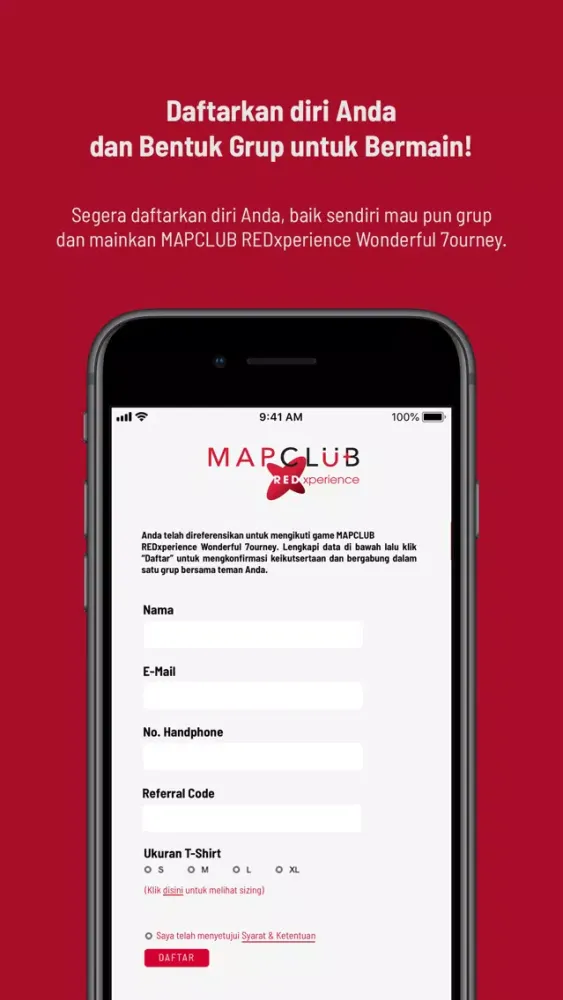 ภาพหน้าจอของ MAPCLUB REDxperience