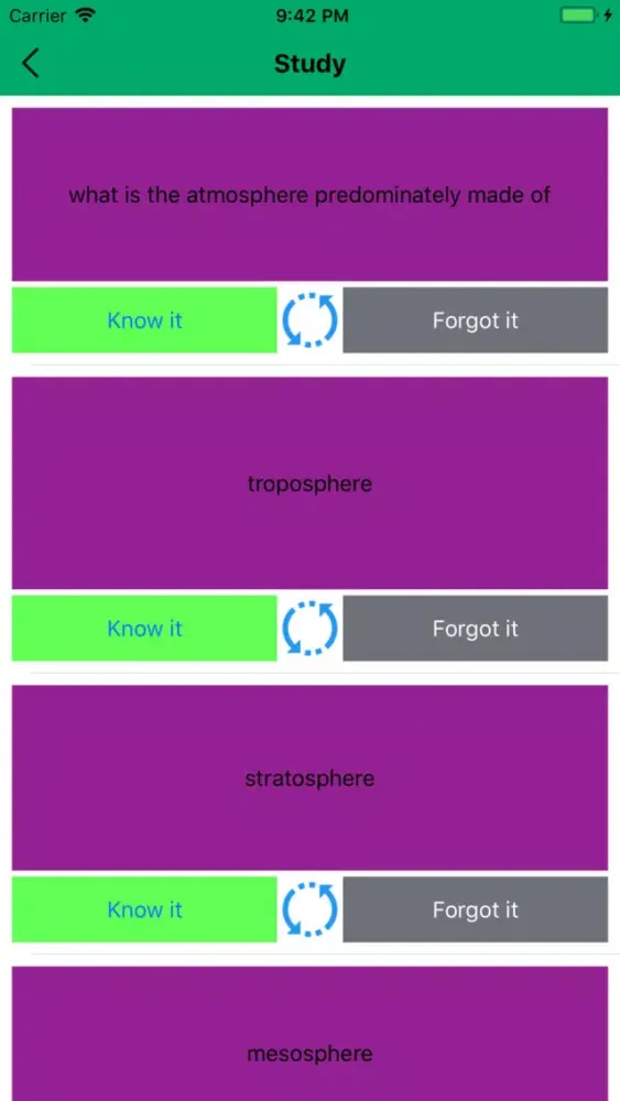 ภาพหน้าจอของ ASVAB Preparation Flashcard