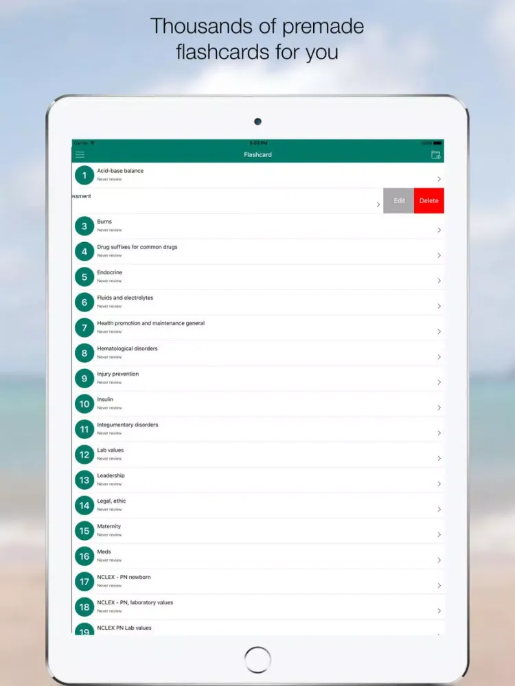 Скриншоты NCLEX Preparation Flashcard iPad 