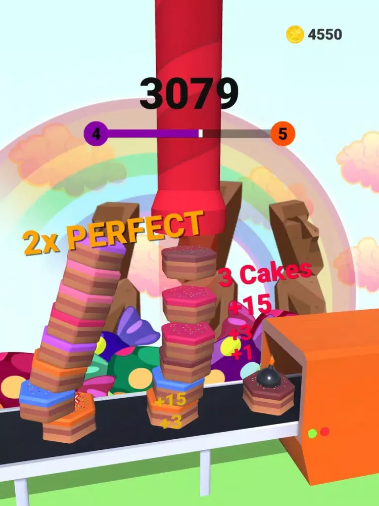 Capturas de tela do Cake Tower Stack iPad 