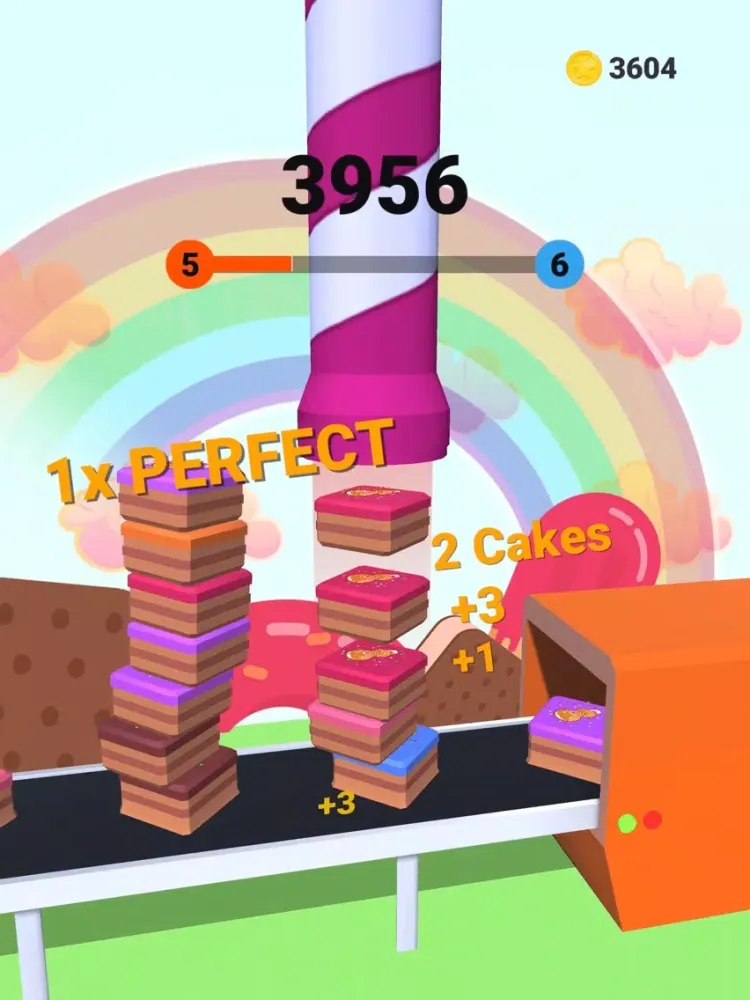 Capturas de tela do Cake Tower Stack iPad 