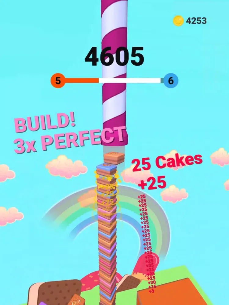 Capturas de tela do Cake Tower Stack iPad 