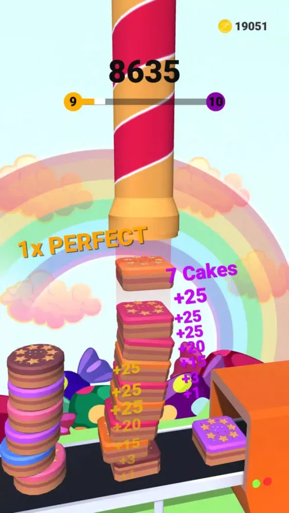 Capturas de tela do Cake Tower Stack