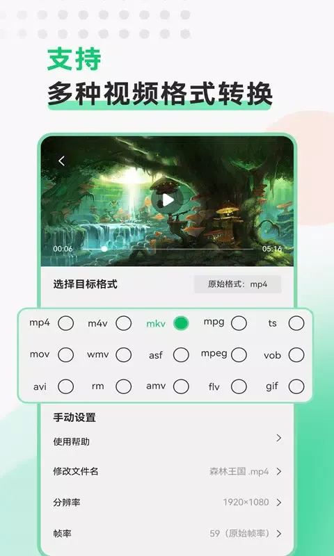 Tangkapan skrin 视频转换格式软件