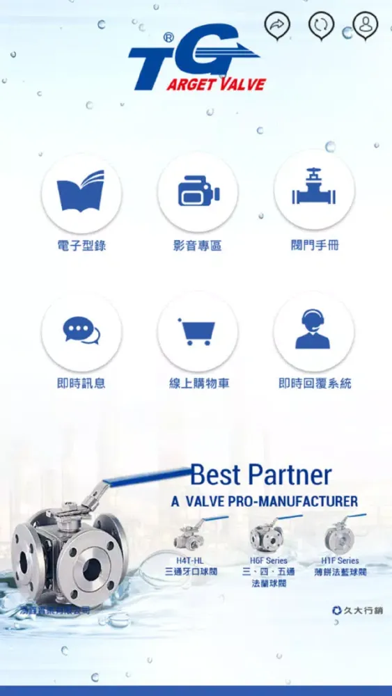 ภาพหน้าจอของ 湧鑫 球閥 TARGET VALVE