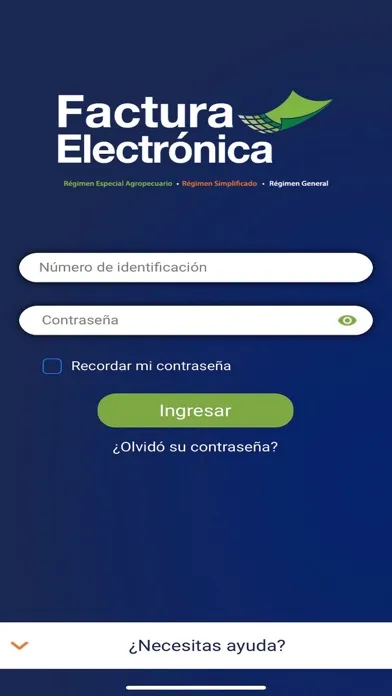 Tangkapan layar GTI Factura Electrónica
