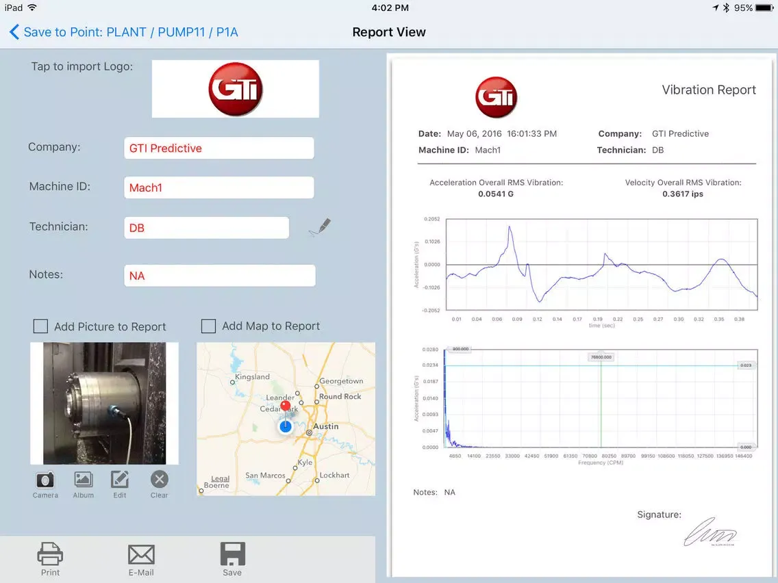 ภาพหน้าจอของ VibePro-EX iPad 